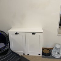 Cheyne 20 Gallon Cabinet Trash Can Gracie Oaks Color: White/Black