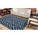 Foundry Select Ruth Trellis Shag Rug Navy Blue