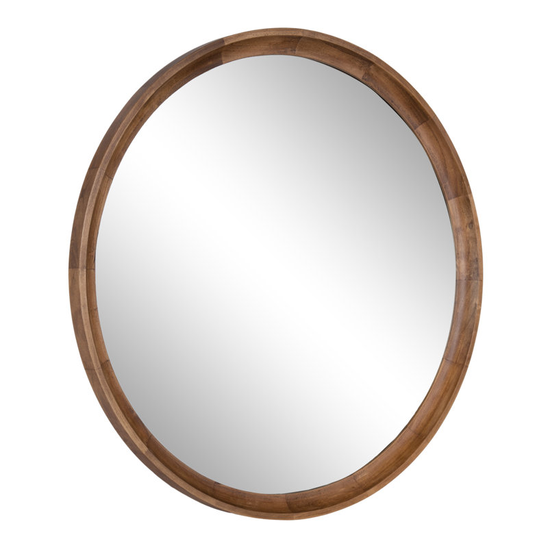 Miroir Zoie, 30 po x 30 po, Brun rustique