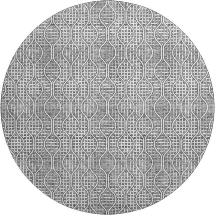 Premium Machine Washable Prisco Gray Rug