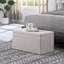 Ensemble de repose-pieds capitonnés en tissu avec rangement pour le salon