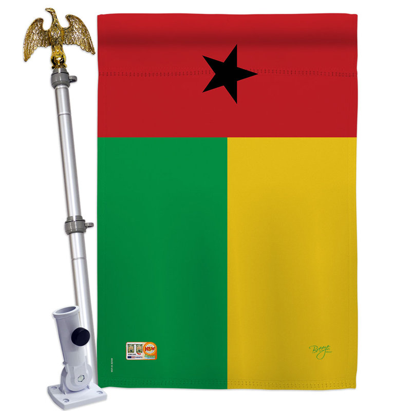 Double Sided 40'' H x 28'' W Polyester Flag Set