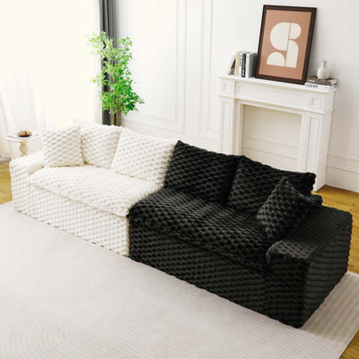 Luxury Turtle Velvet Multifunctional Sofa - Arrangeable In Single Row, Side-By-Side Or Facing Each Other, Stylish Living Room Furniture For Cozy Home Decor