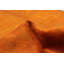 Tapis orange brûlé noué à la main de couleur unique 2 pi 7 po x 9 pi 5 po