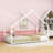 Charming House-Inspired Metal House Bed With Slats-327885162-327885153
