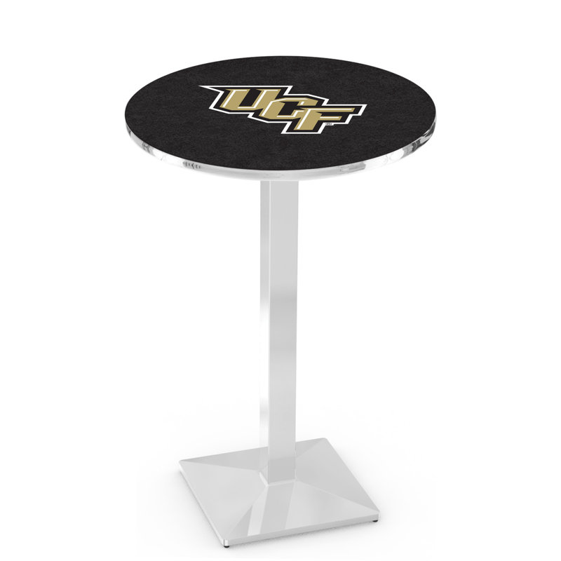 Round Metal Base Dining Table, Chrome, University of Central Florida