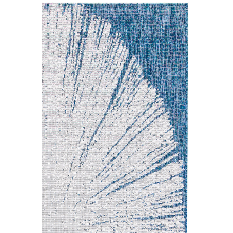 Tapis d'intérieur / extérieur Courtyard Performance Abstract, Rectangle 5 pi 3 po x 7 pi 7 po