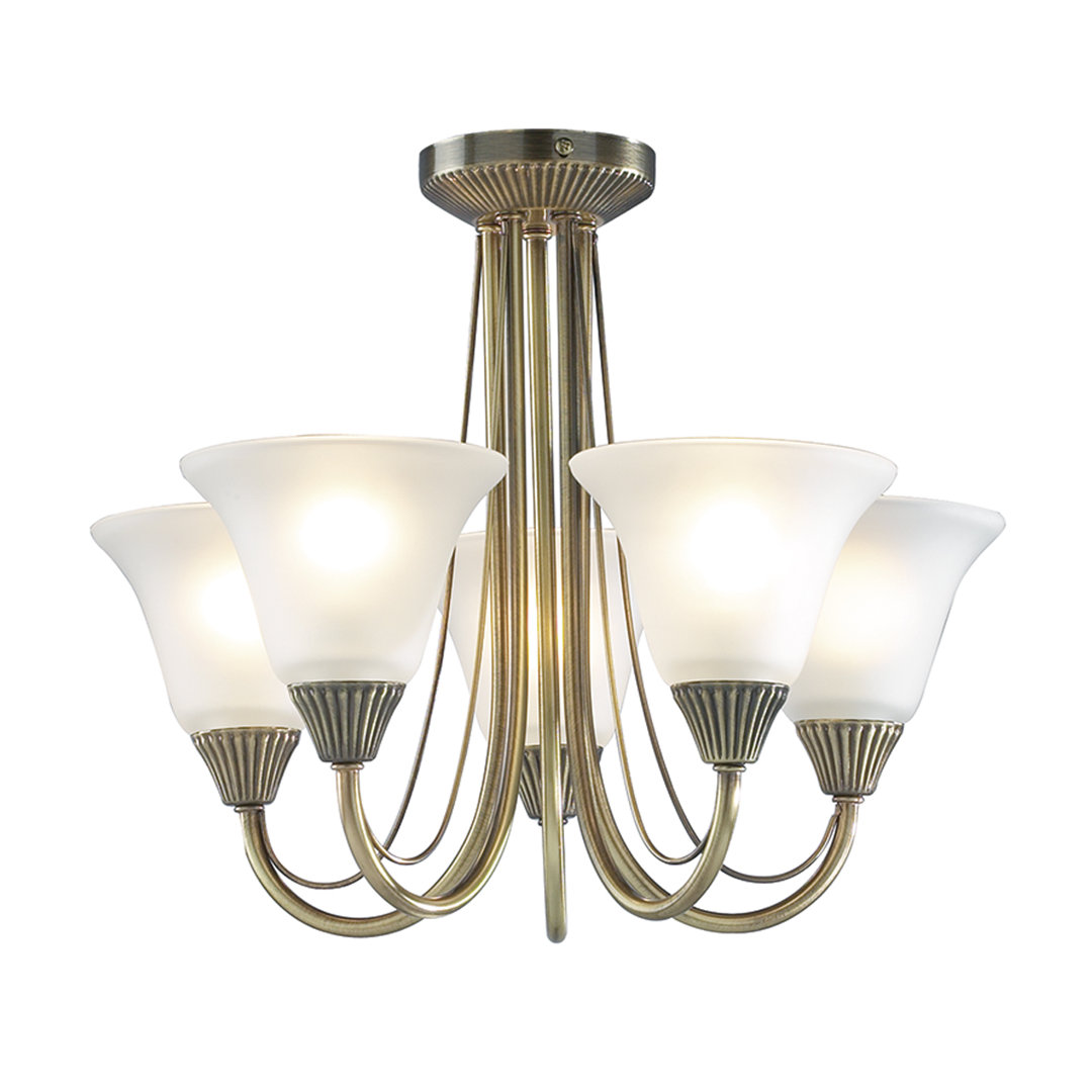 Amato 5-Light 40.5cm Semi Flush Mount