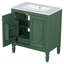 Meuble-lavabo 30 po avec lavabo et deux portes avec tablette-1034932355