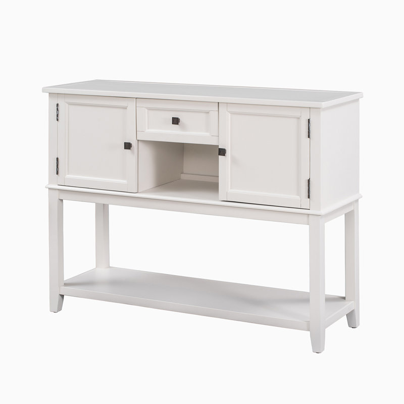 Crédence l 14,97 po avec armoire, Blanc
