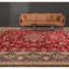 Hand Knotted Wool Oriental Area Rug in Red And Navy