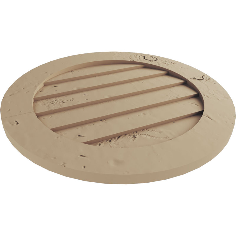 Évent rond en similibois Timberthane, Pin noueux, H 1 po x l 30 po x L 30 po