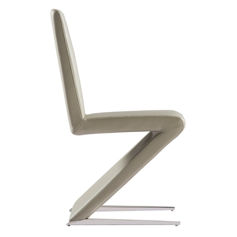 Chaise d'appoint rembourrée Beason, Taupe