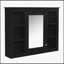 Armoire de salle de bain murale moderne avec rangement polyvalent et design élégant