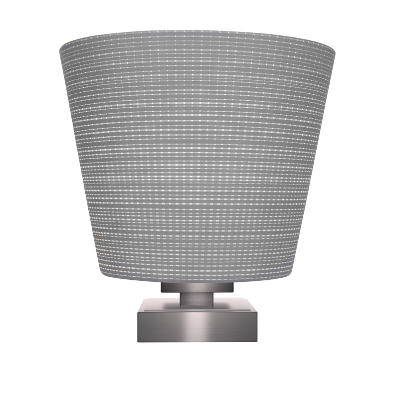 Lampe d'appoint avec verre 10 po Lannah, Gris, Graphite