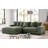 Luxe Oversized Two-Piece Left Facing Sectional Couches For Living Room-605352500-605352525