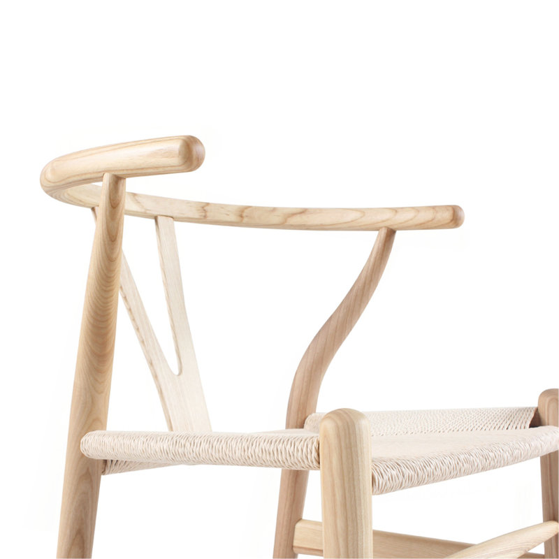 Ensemble de deux chaises triangulaires, Bois de frêne naturel, 2