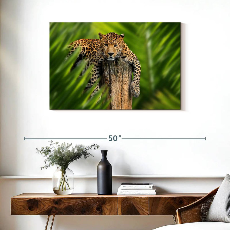 Brampt Jungle Leopard, 24" H x 36" W