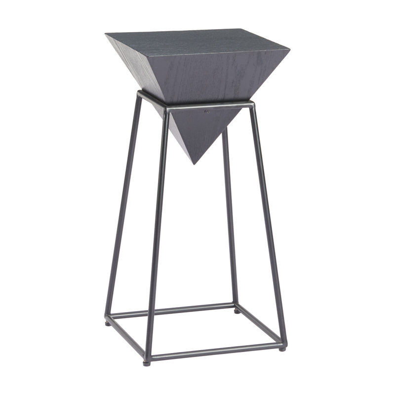 Modern Side Table Accent Table End Table Living Room Small Table Minimalist Black Design