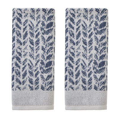 Gracie Oaks Distressed Leaves Hand Towel