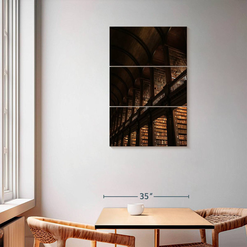Lilie Trinity College Library, 57" H x 36" W