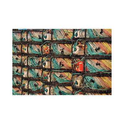 Crab Traps Stored at Crescent City Marina, Northern California 1 Piece Wrapped Canvas Wall Art