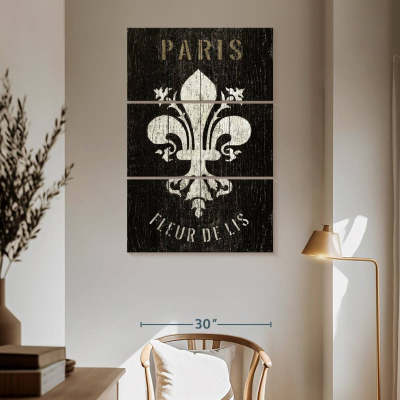 Kerner Refurbished Fleur De Lis, 65" H x 42" W
