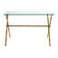 Pals 120cm Glass Top Console Table