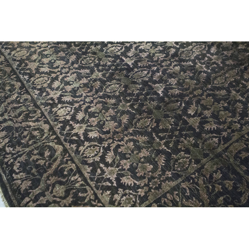 Cotton Oriental Area Rug in Brown