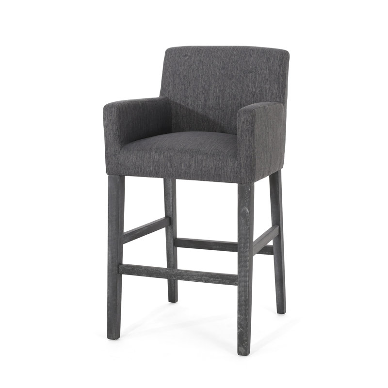 Upholstered Stools, Bar Stool (30.5" Seat Height), Charcoal