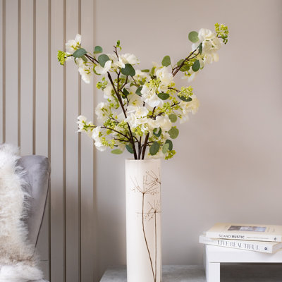 94cm Faux Eucalyptus Blossom Spray Pack