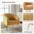 Dawson Boucle Barrel Chair With Metal Legs-1187788419