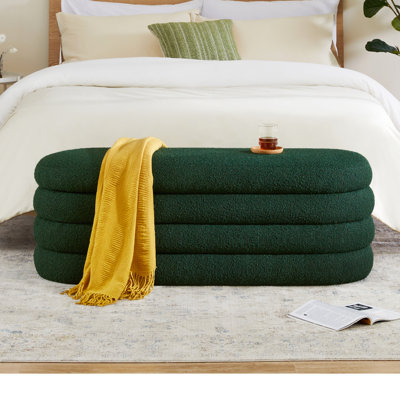 Polyester Upholstered Storage Bench