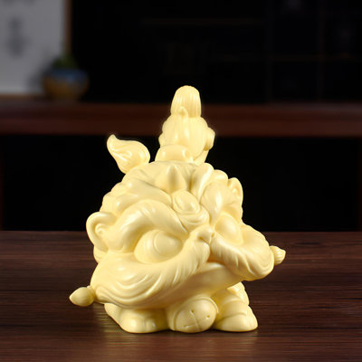 Exquisite Ceramic Kylin Statue - Traditional Chinese-Inspired Wealth Attracting Decoration