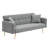 Quiniya 71.26" Modern Velvet Sofa Bed Folding Couch with Two Throw Pillows for Living Room-1922807400