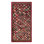 Pasha Hand-Knotted 1960s Vintage Distressed Rug in Red/Green/Brown/Pink Geometric Pattern