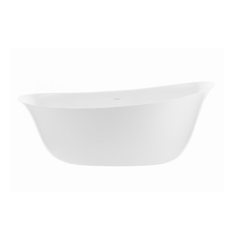 MTI Lucia 71" Soaker Tub, Matte White