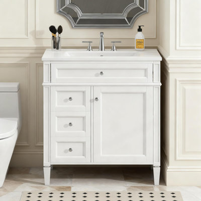 Meuble-lavabo moderne avec lavabo et armoire de rangement moderne et tiroirs
