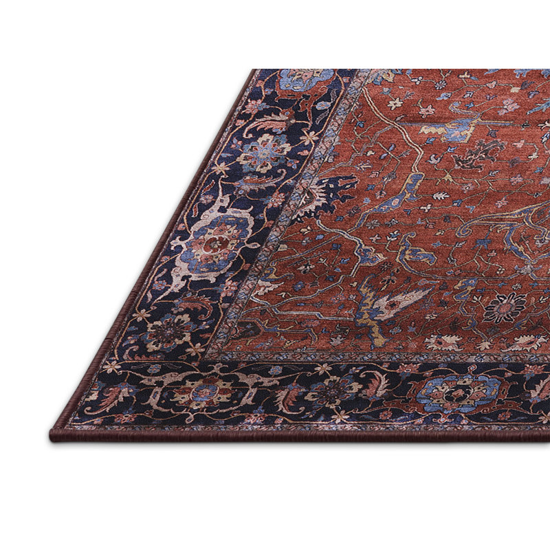 Tapis brun à motif oriental, Rectangle 2 pi x 3 pi