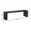 Banc en bois massif Channing 62 "-82"-88572001-88572002