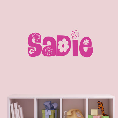 Floral Name Wall Decal