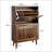23.6-Inch Walnut Shoe Cabinet With 2 Flip Drawers, Farmhouse Design For Corridors And Entrances-795065584