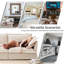 Canapé modulaire en chenille LAF RAF de 156,6 po Daisy, canapé, 4 places, 1 repose-pieds-1212029270