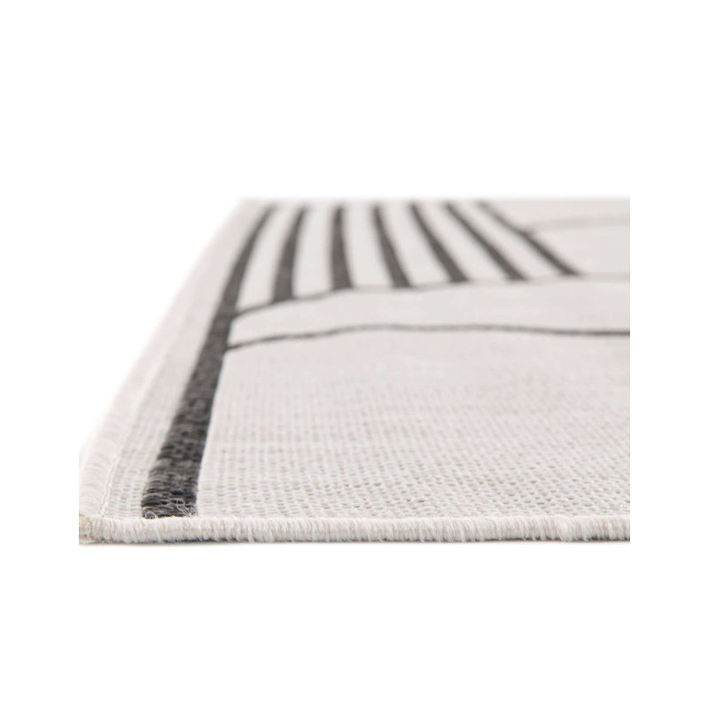 Tapis intérieur / extérieur d'extérieur moderne, Carré 7 pi 10 po