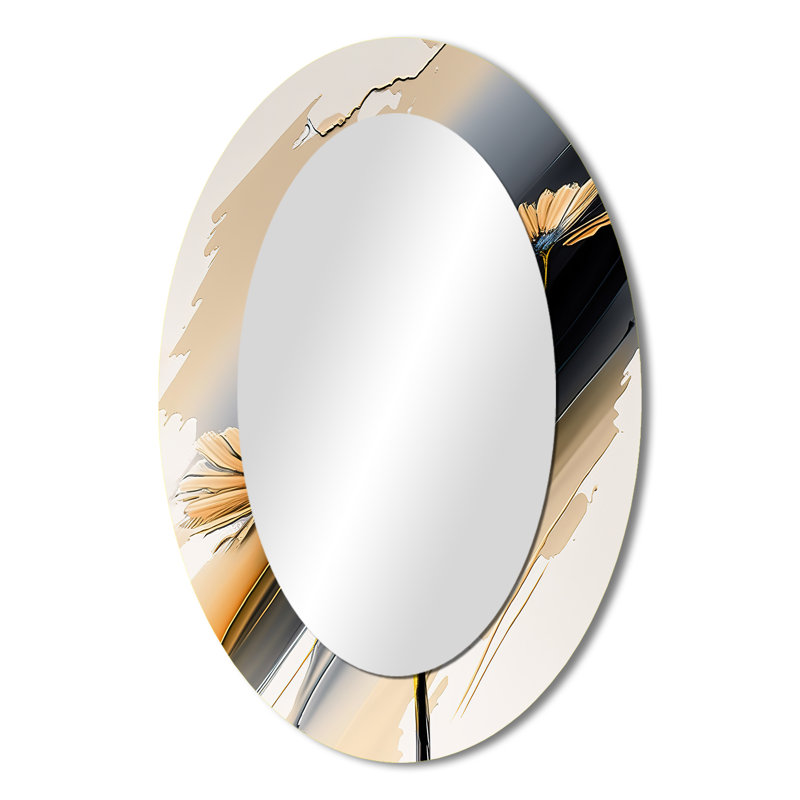 Miroir mural hyperréaliste marguerite IV, 36 po x 24 po
