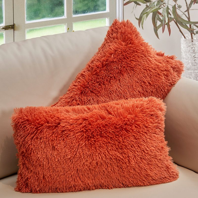 Coussins décoratifs Cheer, Rouille, Polyester, 12 x 20