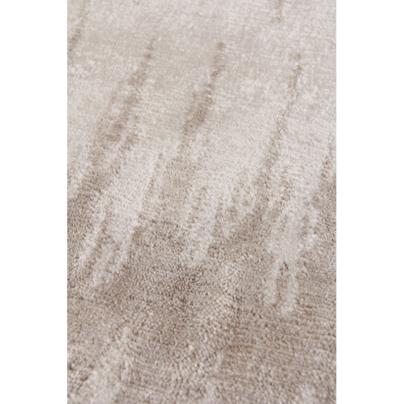 Bamboo Silk Abstract Area Rug, Rectangle 6' x 9'