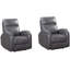 Ensemble de deux fauteuils inclinables électriques Jarrell-855946986