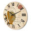 Horloge murale en bois à une ligne-63902983