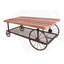 Table basse en chêne et gris antique